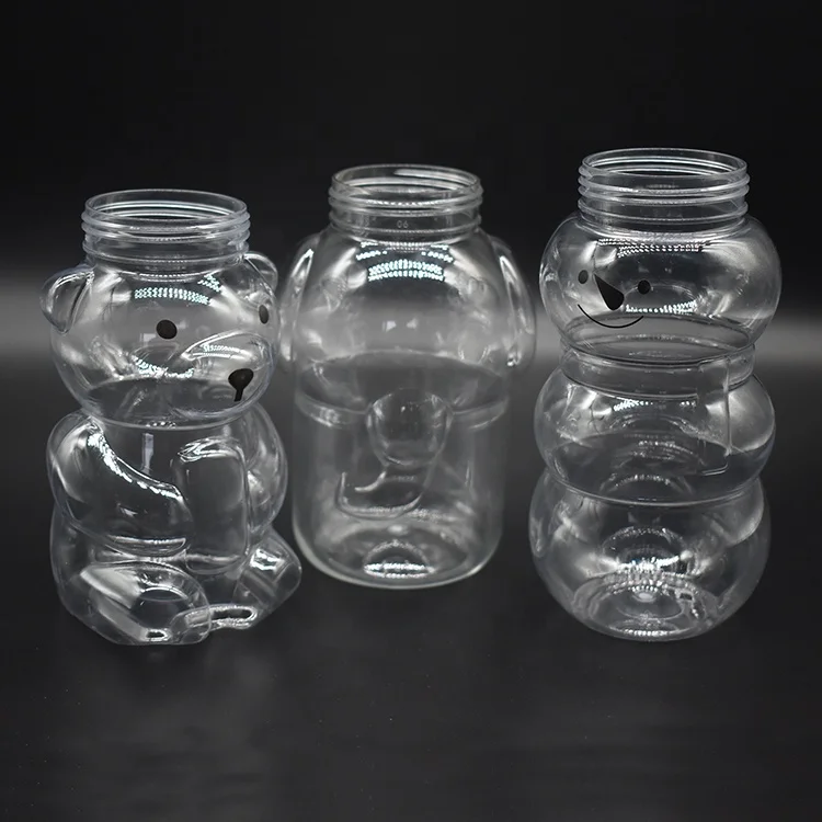 Lovely Animal Shape Bottle Eco-Friendly PET Beverage Bottle Fruit Smoothie Bottle