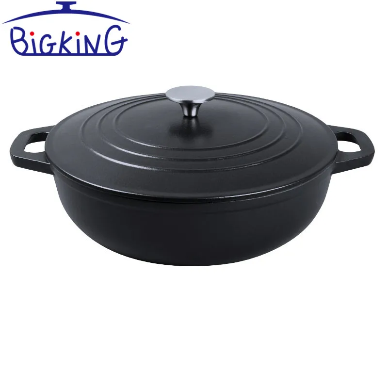 Casserole Dish with Lid, Induction Hob/Oven Safe Cast Iron