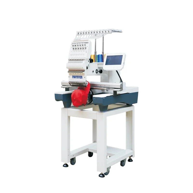 GC1201 single head 12 needles big size digital embroidery sewing machine for garment and so on