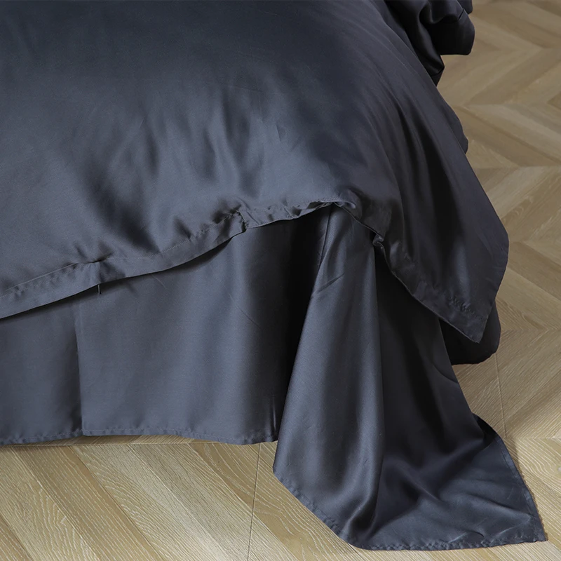 Breathable Bamboo Fitted Sheet Queen Size Lyocell Fitted Sheet Set Hotel Duvet Cover Set Bamboo Viscose Bed Fitted Sheet For Bed