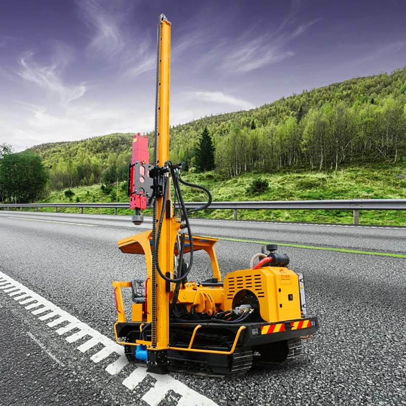 Factory Latest pile driver solar pile driver head by pneumatic portable screw pile driver