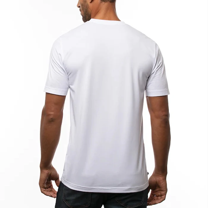 Custom High Quality Quick Dry V Neck T Shirts Men White Pima Cotton Blank Printed T-shirt With Logo