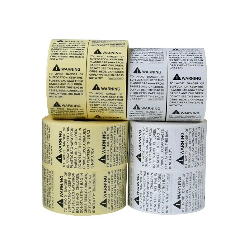 Custom waterproof warning label Safety label sticker