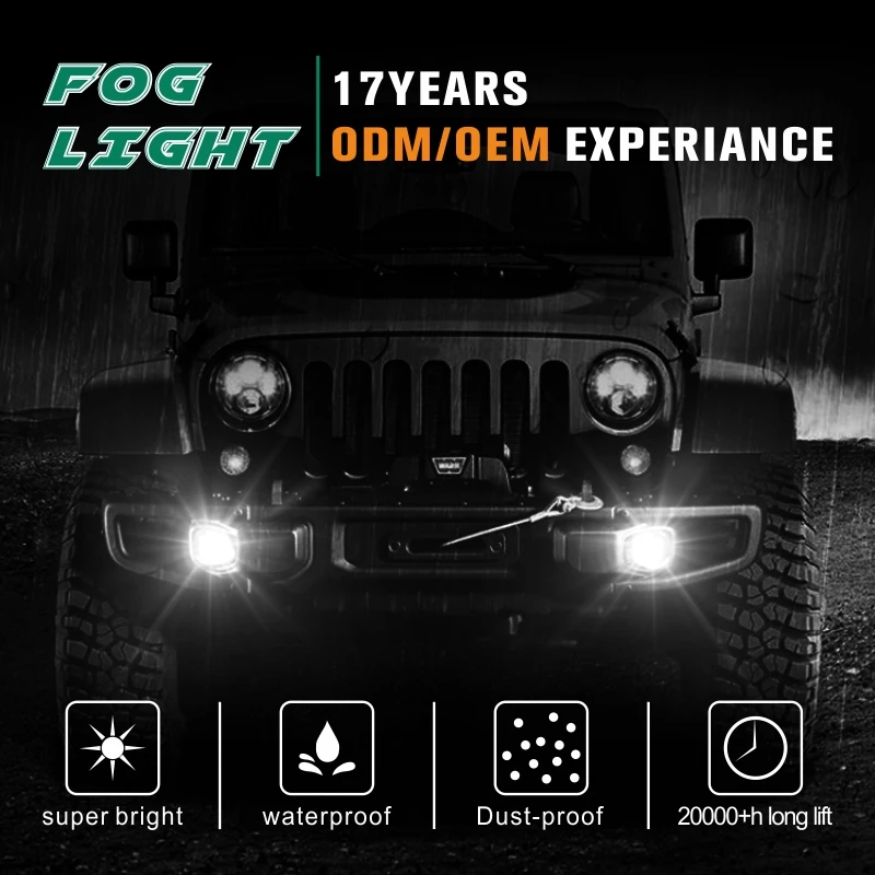 Tuff плюс 4 дюйма Би Круглый drl offroad универсальный мотоцикл Автомобильные светодиодные противотуманные фары