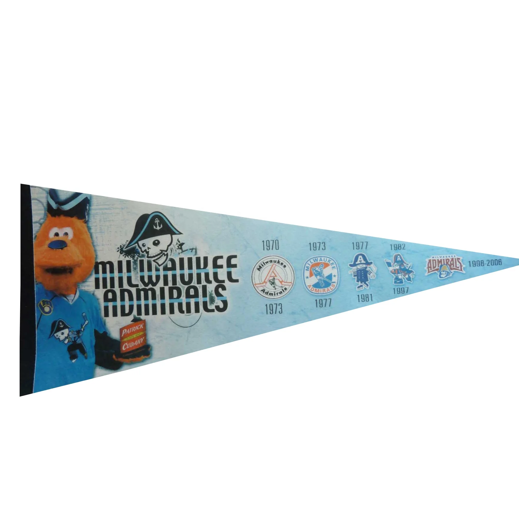 Custom image pennant banner felt pennants wholesale mini pennant Felt flag for promotion