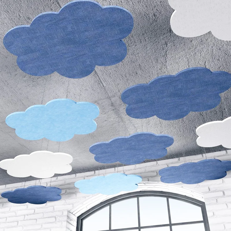 PET Acoustic Ceiling Modular Ceiling System for School Office Decoration sound proofing acoustic panel and ceiling