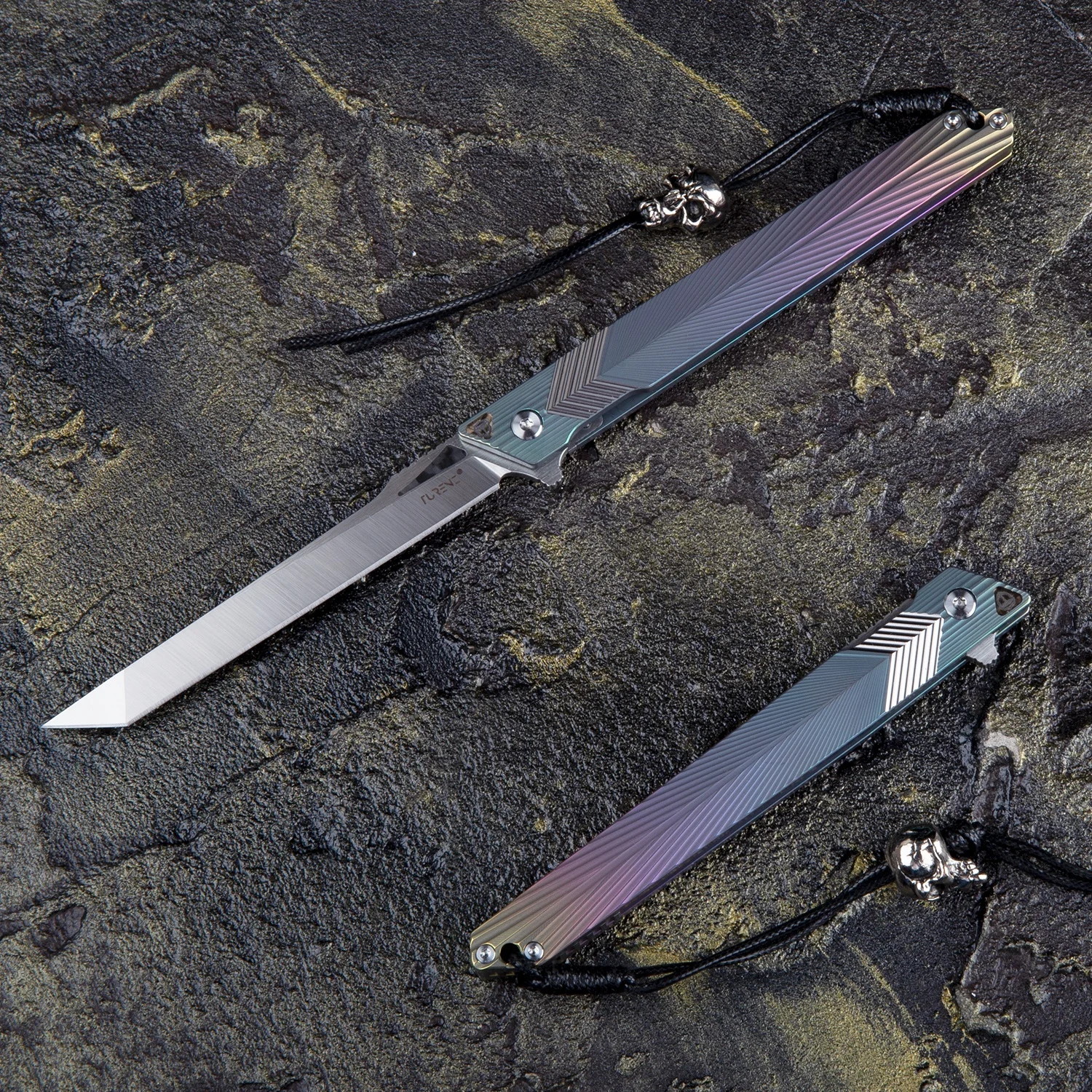 4in M390 Steel Blade Titanium Handle EDC Folding Hunting Knives for Men Outdoor Survival Tactical CEO Gentlemen Pocket Knife