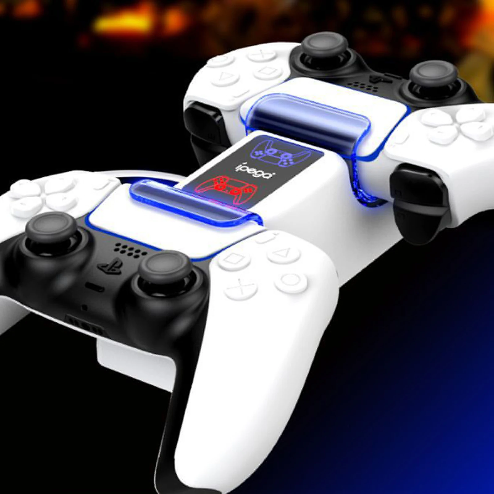 Ipega PG-P5003 Game Controller Charging Base Charger Dock for PS5 Gamepad Wireless Dual Charging Base Retro Video Accessories