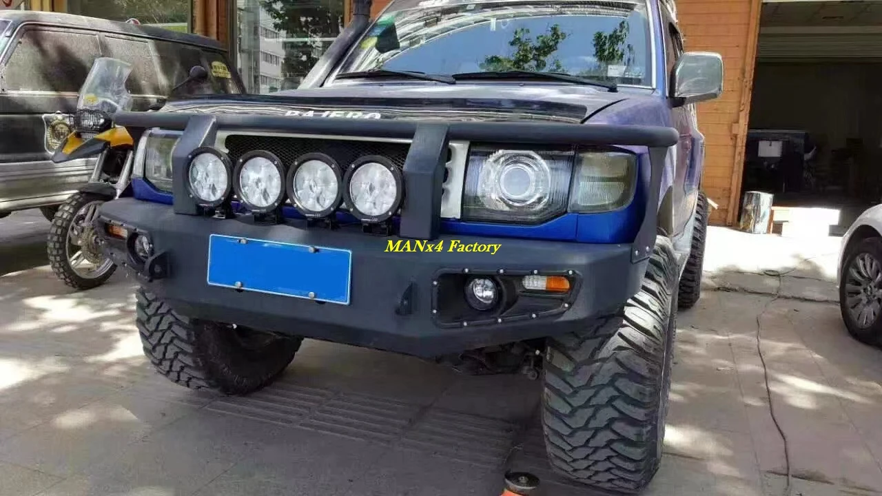 High Quality Front Bumper Steel Bull Bar For Pajero 2nd Gen v20 v30 v31