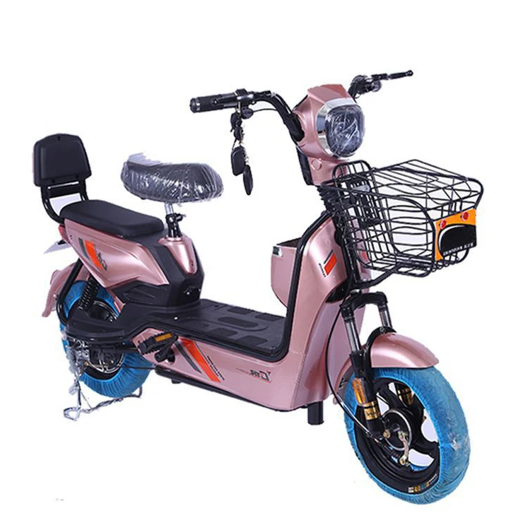 Factory Direct Sales 14 Inch Adult Electric City Bike 350W 48V LEAD ACID Battery Cheap Electric Scooter Bike