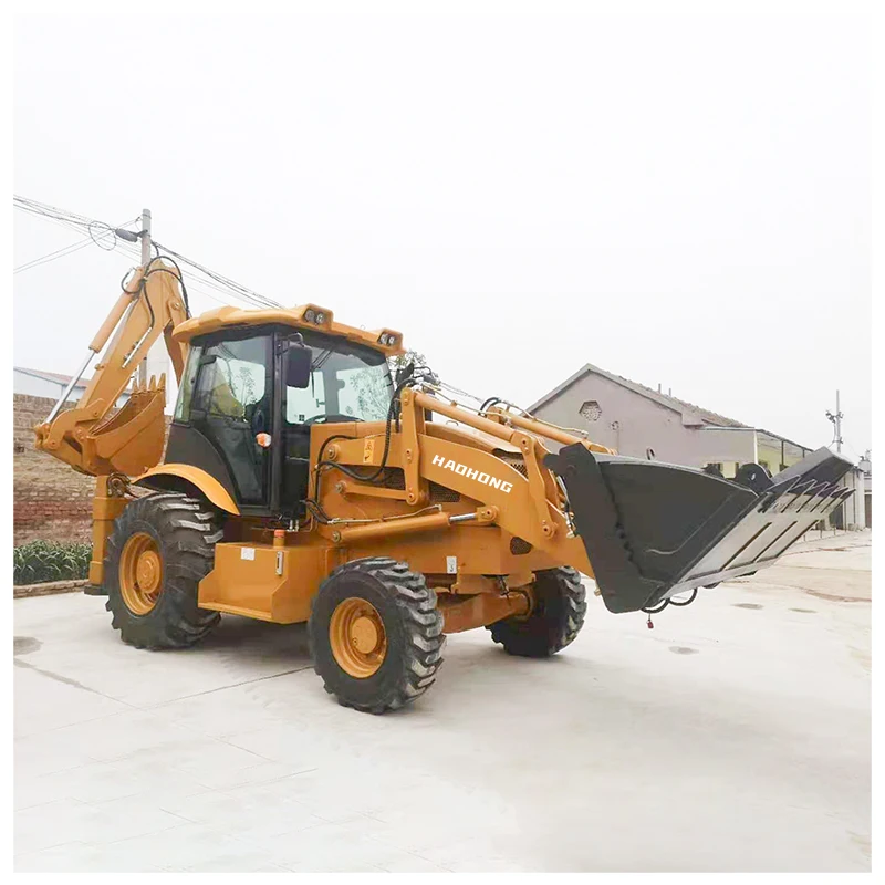 FREE SHIPPING Retroexcavadora 4X4 Backhoe Loader Ce Euro 5 Epa Digger Loader china backhoe excavator loader