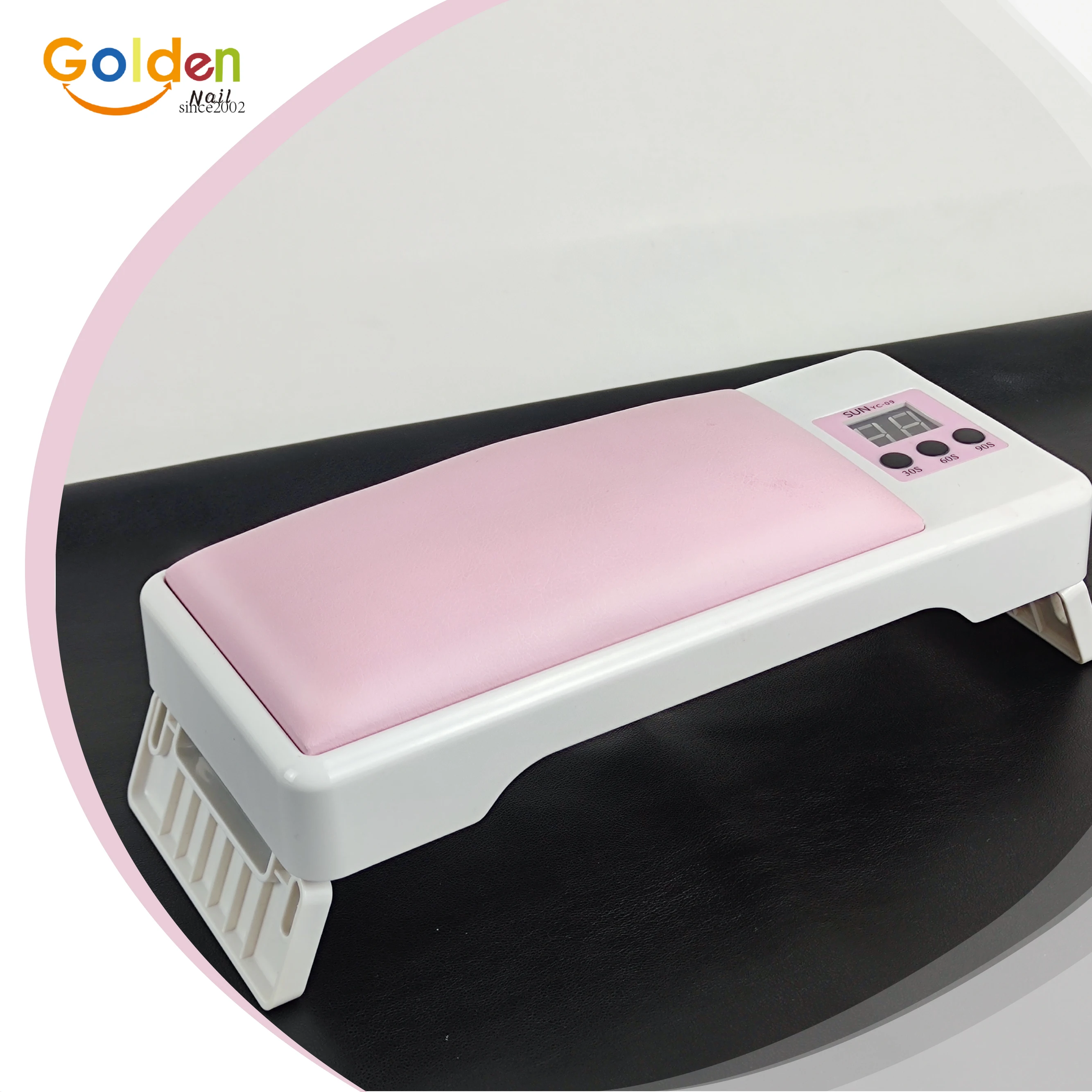 Nail Hand Rest UV Light Digital Display Foldable Timer Quick Drying Manicure Hand Pillow Phototherapy Lamp for Home Use