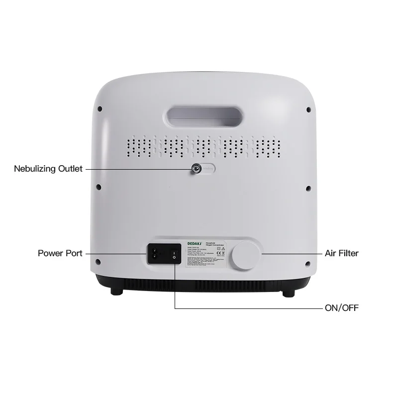 Mobile Oxygene Concentrator Parts Therapy Machine  Home Generator 50 Liter Cylinder With Nebulizer Oxygen Concentrator