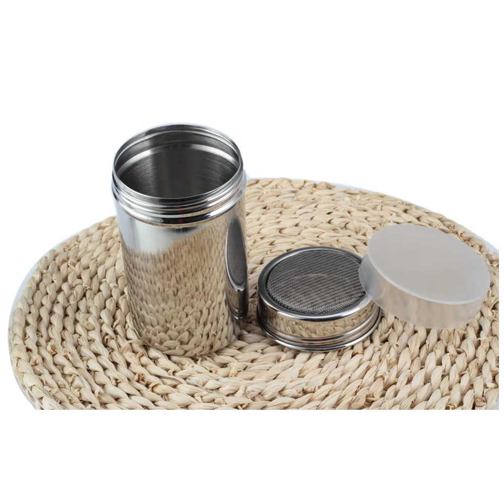 Chocolate Shaker Duster Salt &Pepper Shaker , Sugar Cocoa Flour Coffee Latte Cappuccino Mesh Sifter