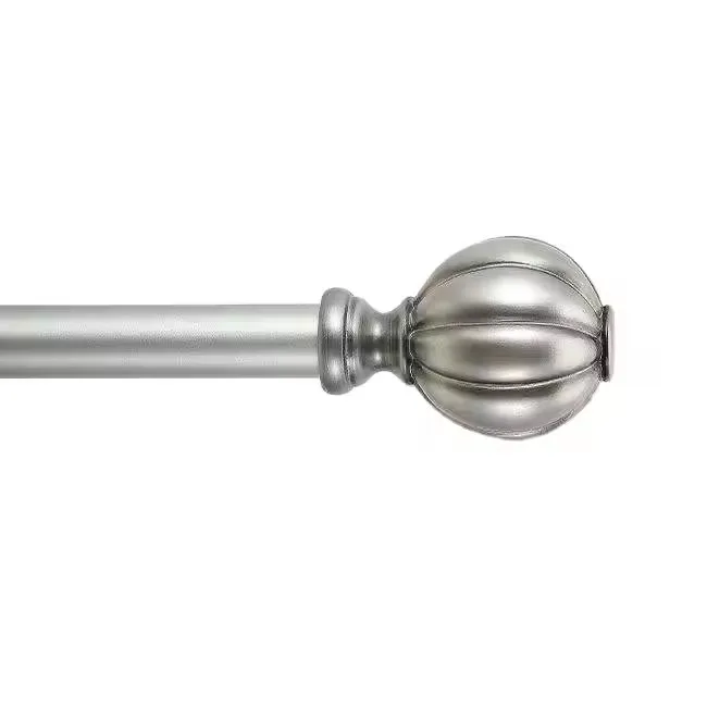 High quality adjustable curtain rod made of metal material for household kitchen living room and windows