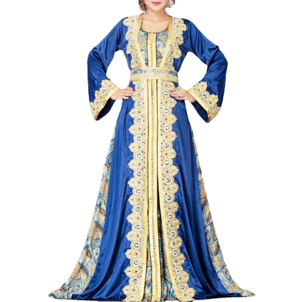 Evening Dresses Arabic Turkey Abaya Islamic Moroccan Kaftan For Women Caftan Moroccan Kaftans Dubai