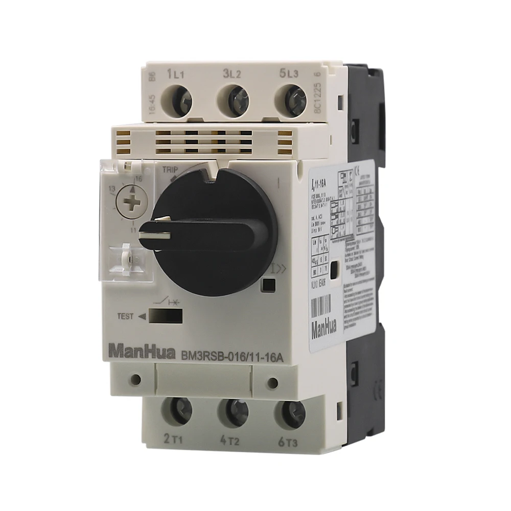 ManHua Din Rail 3P GV2-PM Series защита электрического двигателя автоматический выключатель