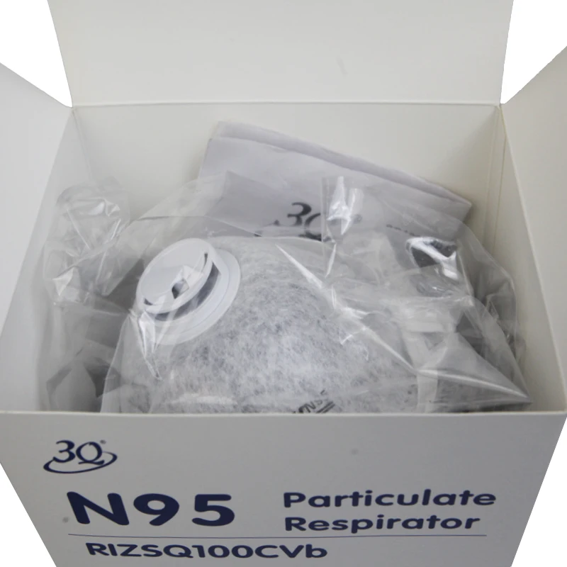 Sanqi NIOSH Approved Head Loop Cone Cup Shape Particulate Industrial Valved N95mask Disposable N95 Mask Respirator With Valve