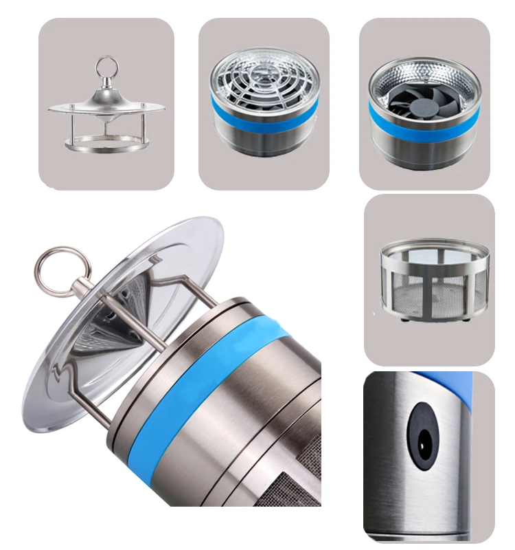 Wholesale professional indoor pest control lamp commercial household vortex LED CO2  thermacell mosquito killing machine