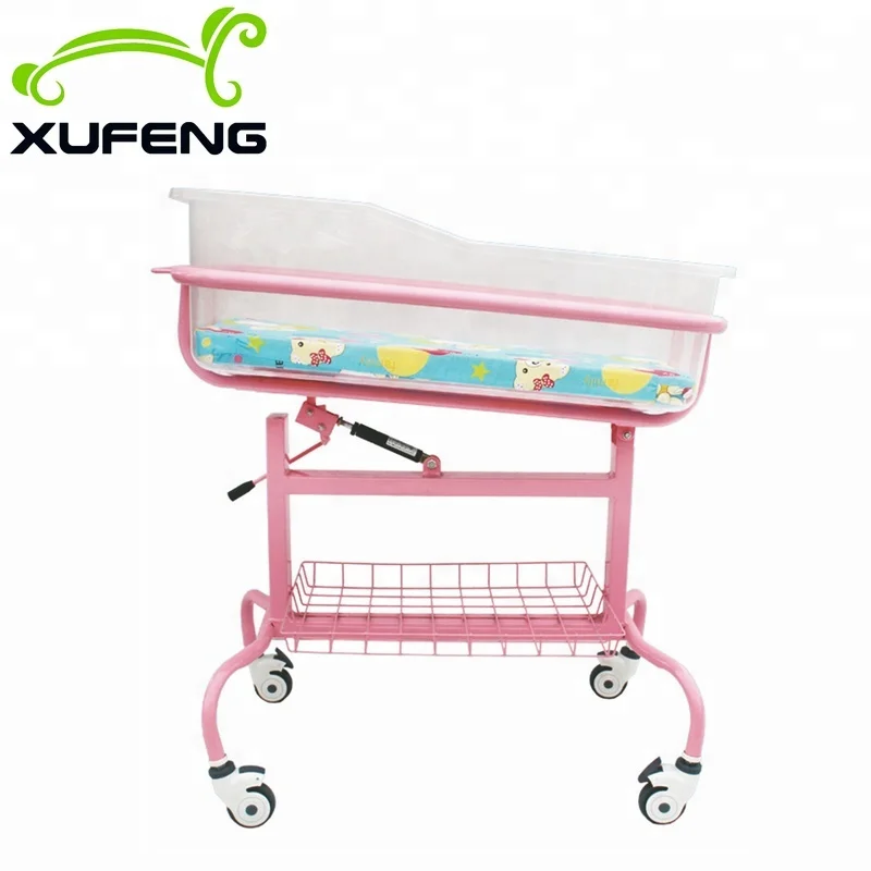 Good Quality hospital baby trolley use for hospital baby trolley