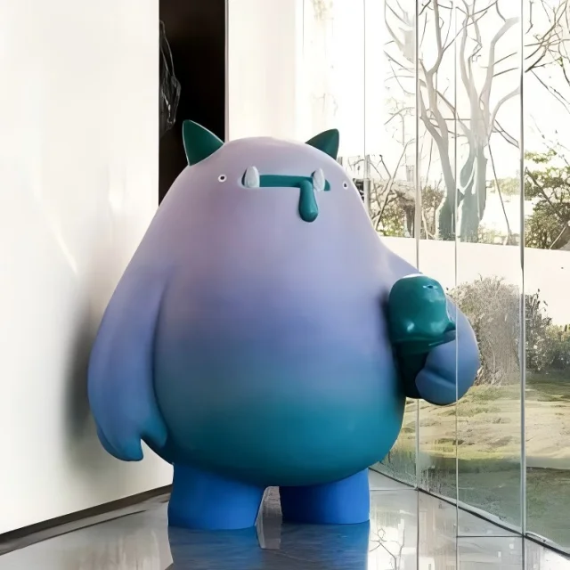 Custom Large  action figures Ornament Fiberglass Sculpture Resin Crafts Sculpture Art