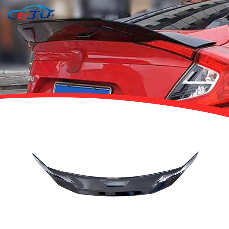 JDM Style ABS High Quality Auto Part Rear Trunk Spoiler For Honda Civic 4 Door 2016 2017 2018 2019 2020
