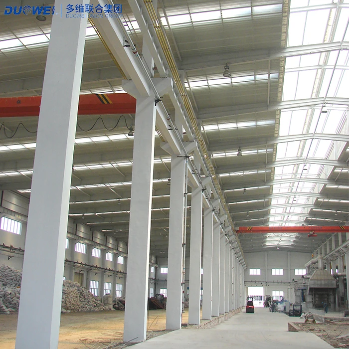 DUOWEI Prefabricated Steel Structure Materials For Workshop And Shopping Mall