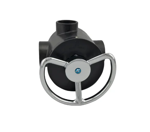 Disk Manual Water Filter Valve Runxin Ceramic N56D1 with Metal Handle 2' General Black Body