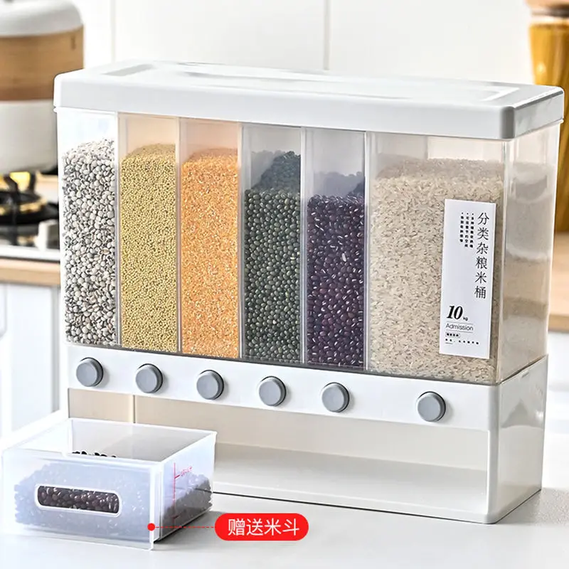 Food Storage Box 2022 top Plastic cereal Dispenser Storage Box Kitchen Food Grain Rice Container