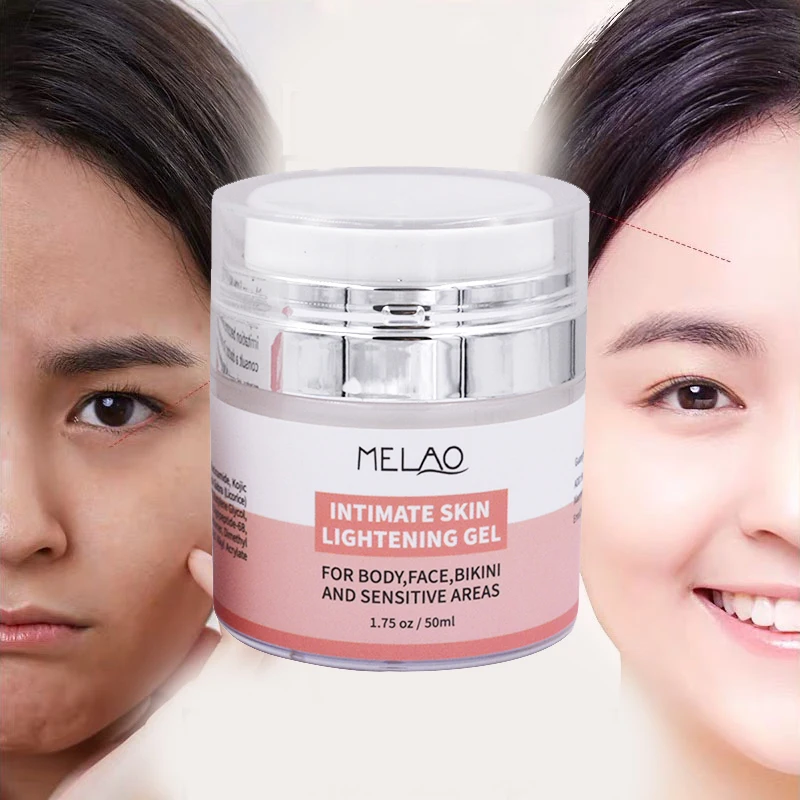 Lightening Gel for Body, Face, Bikini and Sensitive Areas Skin Contains Underarm Whitening Cream for Black Skin