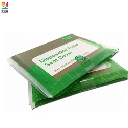 Travel Portable Flushable Biodegradable Water Soluble Disposable Toilet Seat Cover Paper Manufacturer