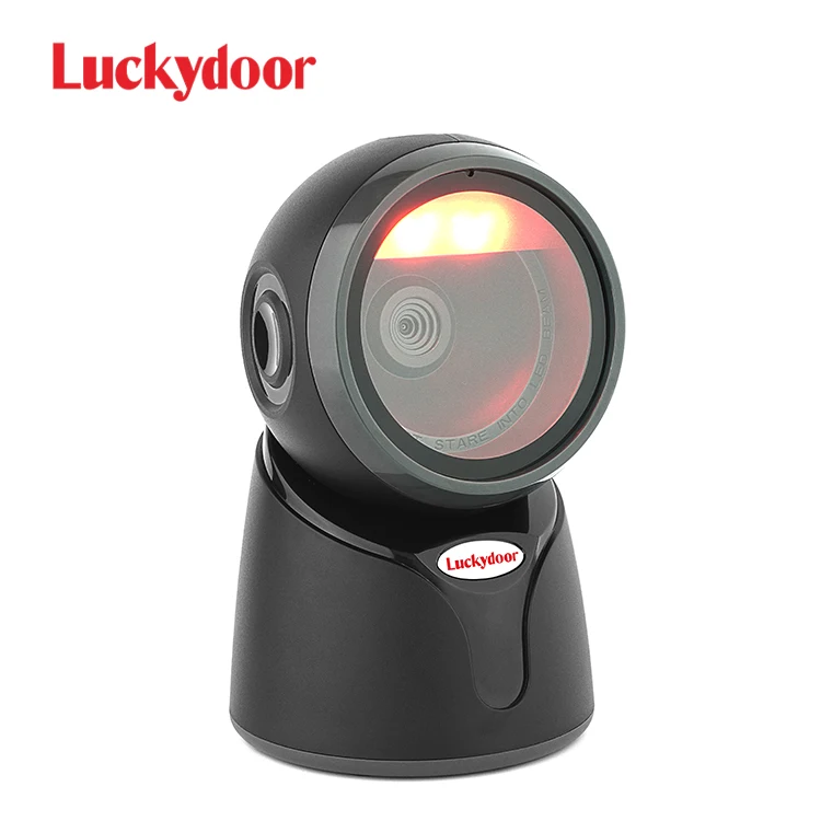 Luckdydoor L600 2d hands free дешевая цена настольный qr-код проводной usb сканер штрих-кодов для розничной торговли