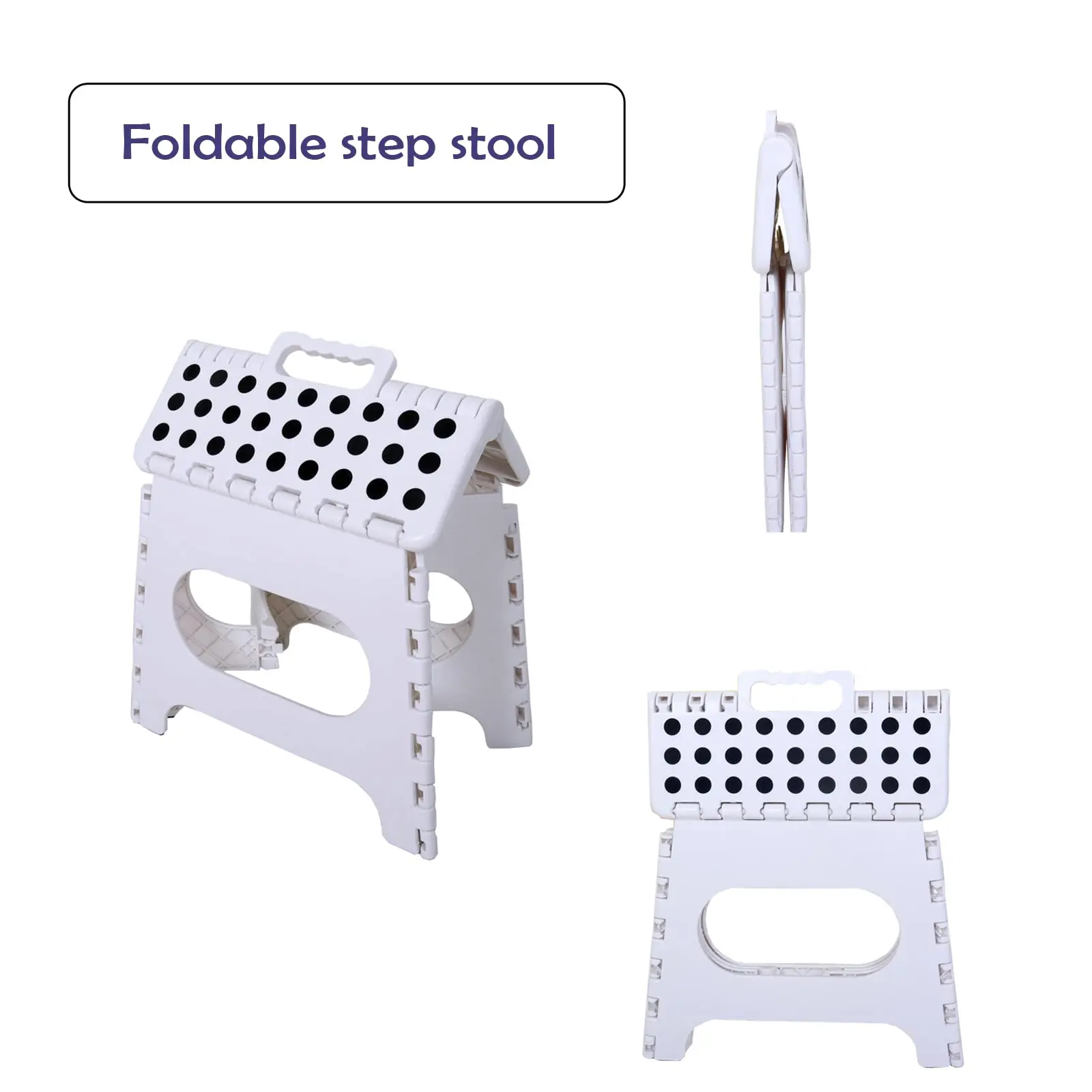 Hot Sale Folding Stepping Stool Collapsible Seating Foldable Plastic Adult Stool or Indoor & Outdoor Use