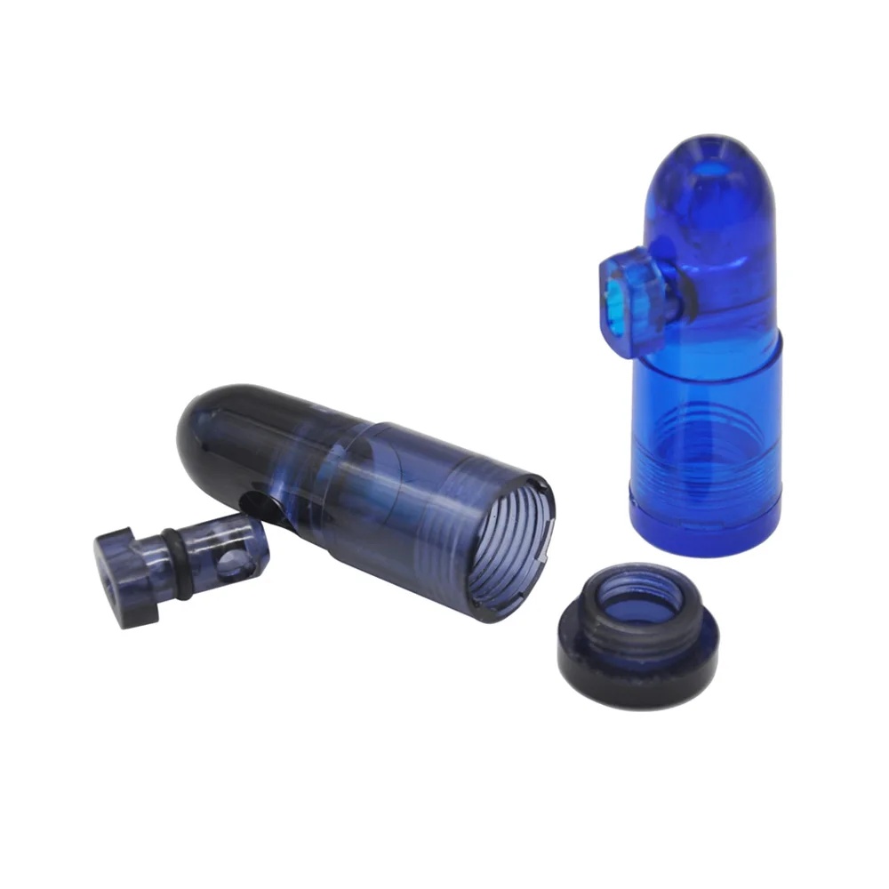 
 Plastic Snuff Dispenser Snorter Bullet Rocket Shape Nasal Sniffer  