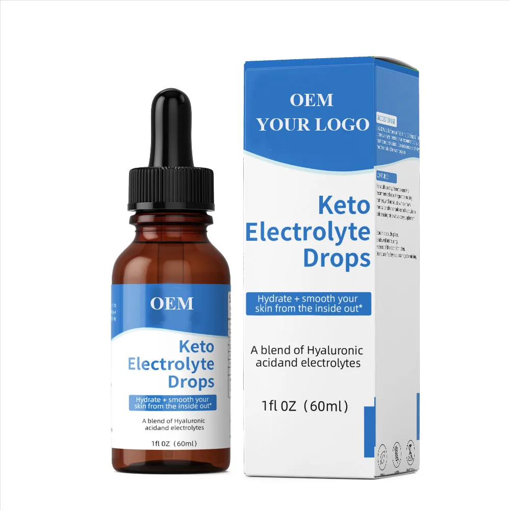 Hot Sale OEM High Pure Keto Electrolyte Drops Appetite Suppressant For Weight Loss Fat Burning Promote Slimming Keto Drops