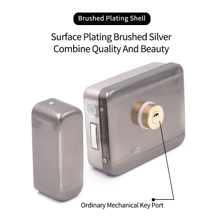 Electric Rim Door Lock Intelligent Biometric Fingerprint Nfc Smart Lock For Outdoor Gate Door