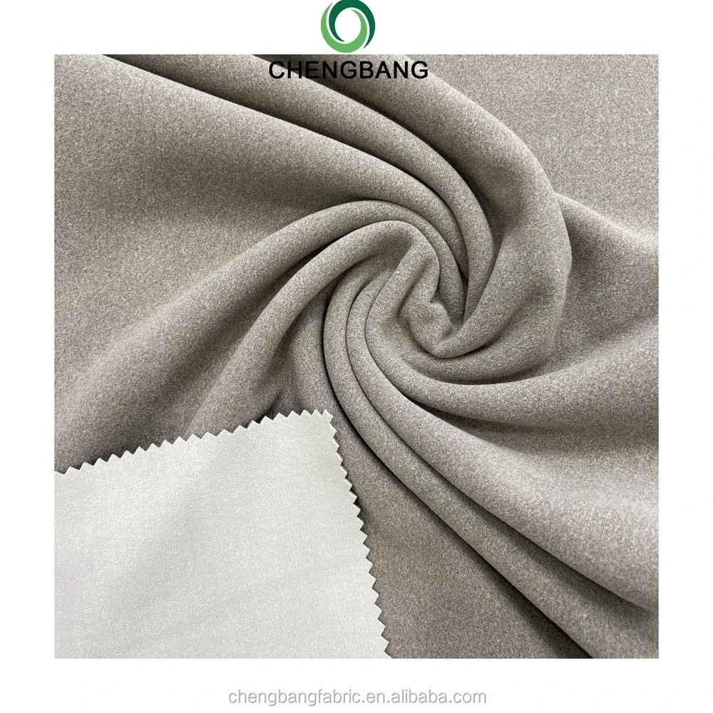 Two Side Color Winter Keep Warm Polyester Spandex Dralon Fabric Merino Wool Hand Feeling Thermals Underwear fabric