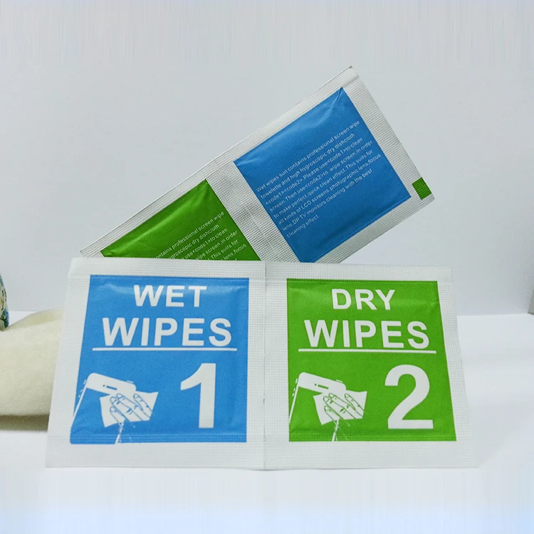 OEM ODM Electronic Factorysupply Screen Cleaning Wet And Dry Wipes Phone Screen Wipes Mobile Phone Screen Cleaner Wipes