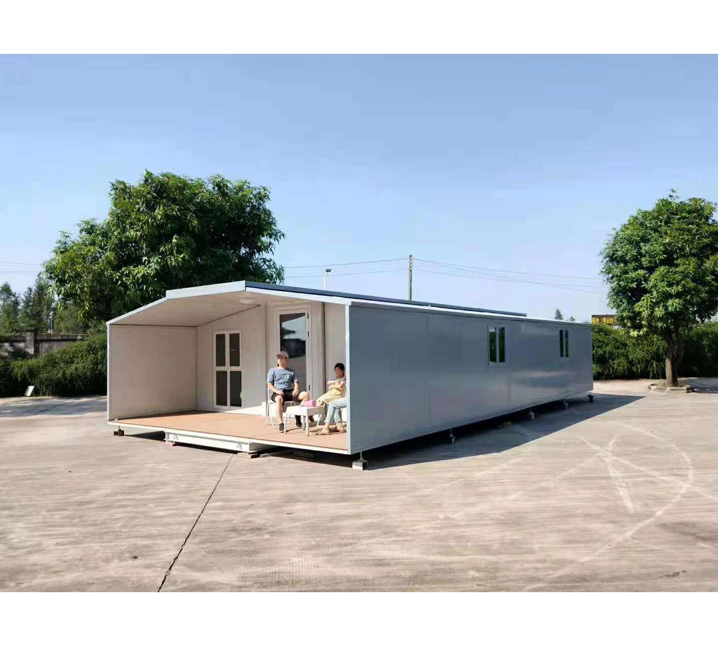 Сборный дом 3 спальни раздвижной контейнерный праздничный сборный