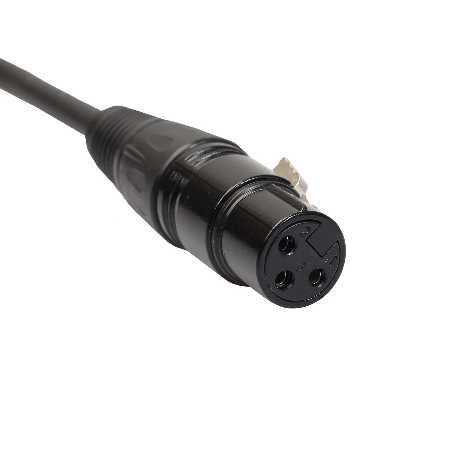 High quality xlr cable 1.8m black Zinc alloy head microphone cable