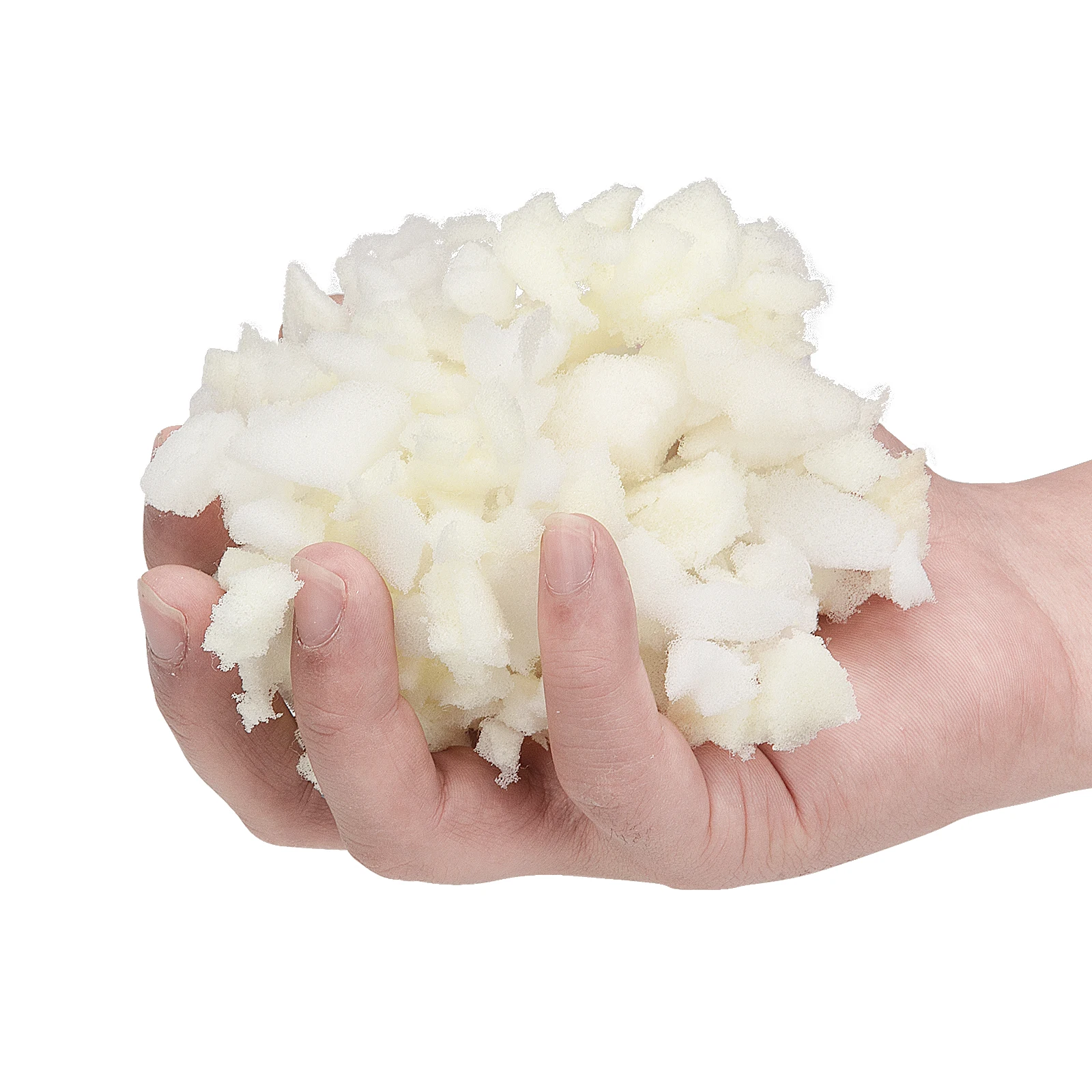 High Quality Pu Trim Foam Shredded Foam Chips Crushed Blue Memory Scrap Foam Chips For Filling