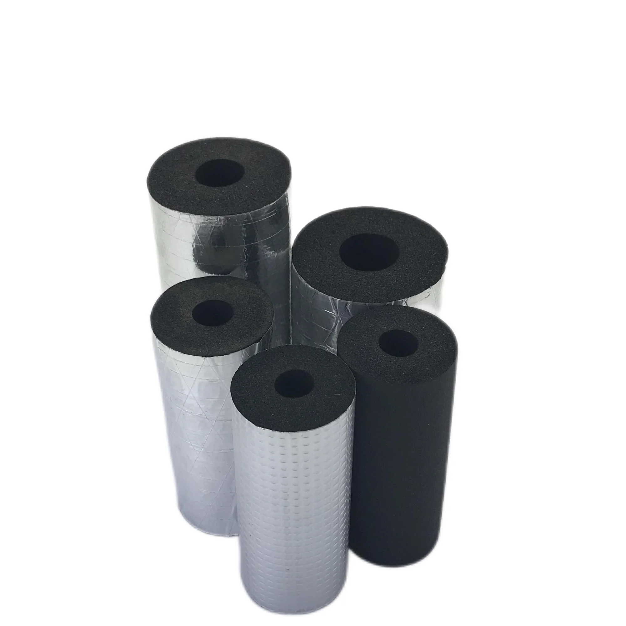 Hot Water Pipe Insulation Foam Insulation Rubber Wall Thickness 9~32mm Or 40mm CLASS B0