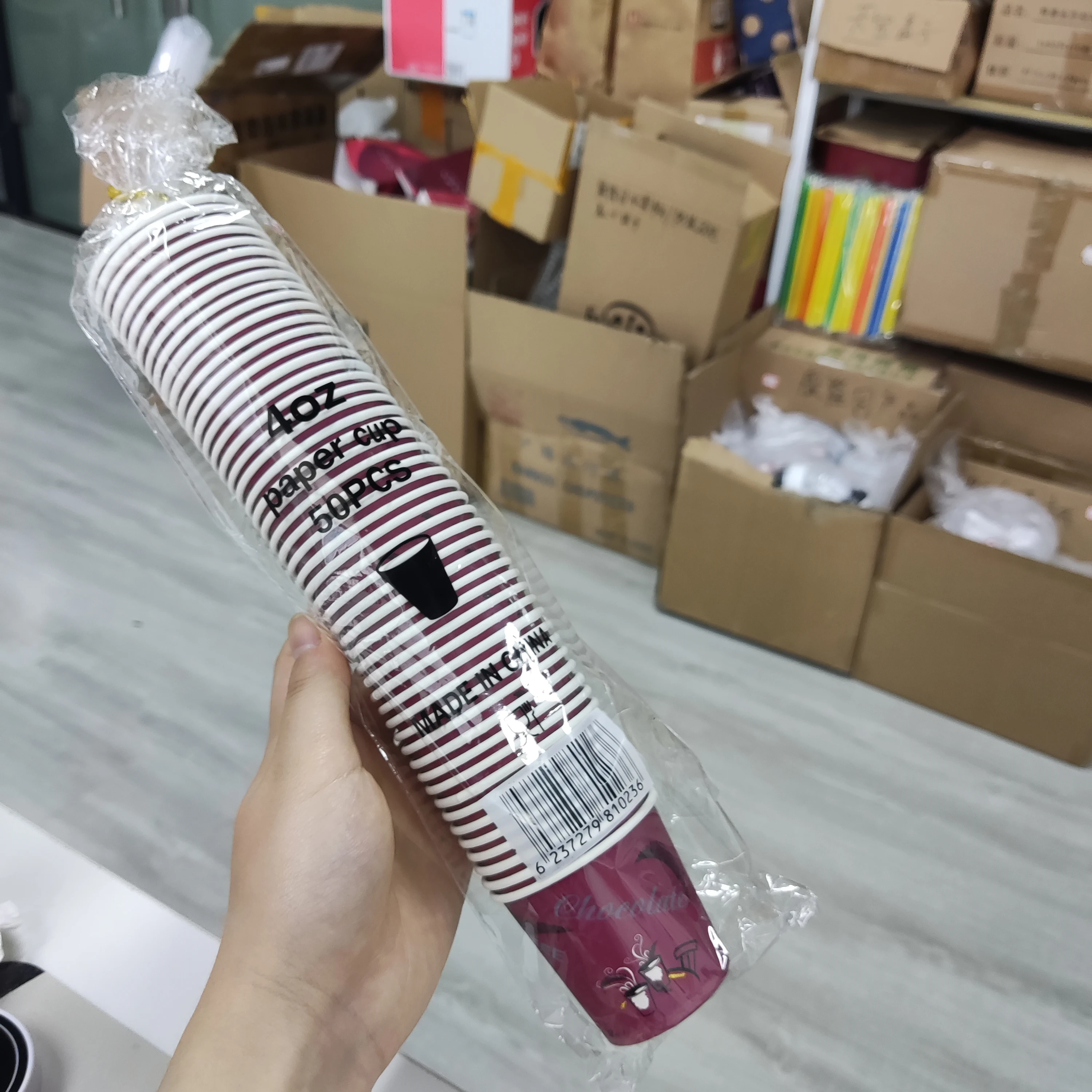 Wholesale printed single wall coffee tea taste mini paper cup with lids takeaway 4oz paper cup in stock