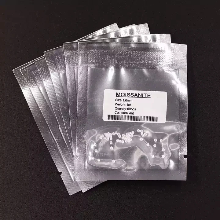 Factory 0.8-2.9mm Loose Moissanite Diamond Stone Round Brilliant Cut White Moissanite