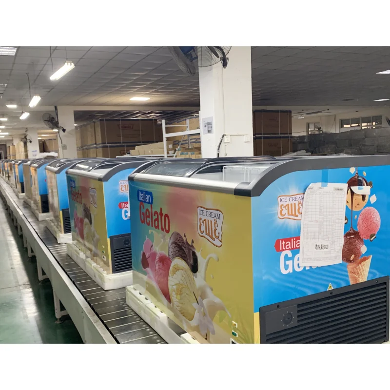Kenkuhl ice cream freezer ETL Commercial  fridge display cabinet  Ice Cream Display Freezer CE shopping mall