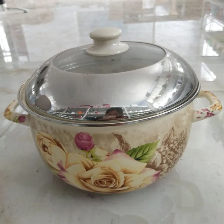 Insulated Casserole Hot Pot Finished  Enamel Cookware Kitchenware Casserole