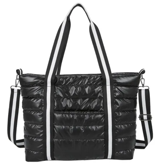 Puffer Bag Women customised Tote Bag large capacity single shoulder crossbody bag Down Feather Ladies Handbags for Women