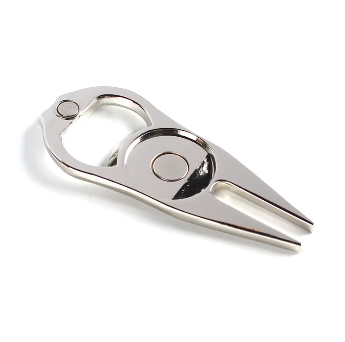 Metal Magnetic Golf Divot Repair & Beer Bottle Opener 3 in 1 Outdoor Camping & Hiking Tools Great Gift for Father Climbing Tours