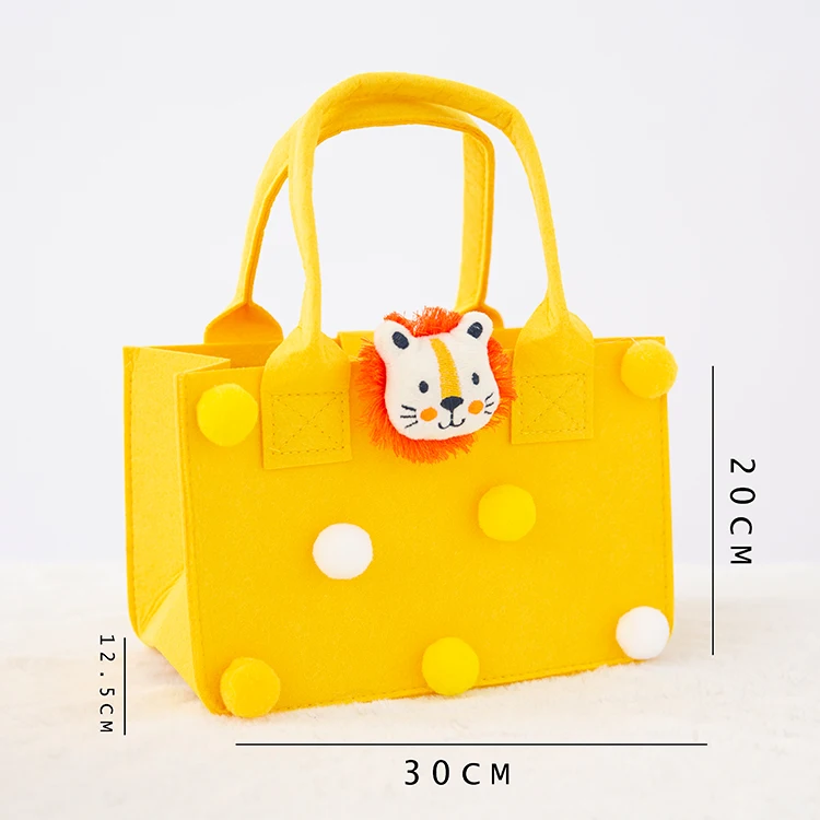 Factory Environmental Protection Fashion Customized Printing Logo Wholesale Felt Shopping Tote Bag