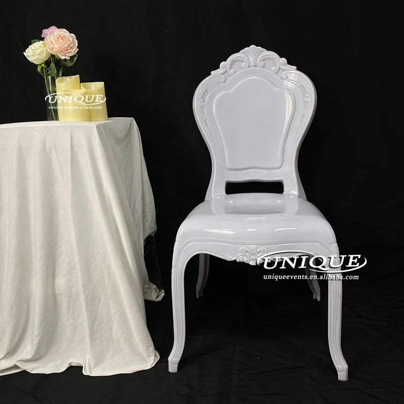 Luxury Style Party Event Rental Hotel Dinning PC Clear Acrylic Black Princess Chair Ghost Wedding Throne Chairs for Event